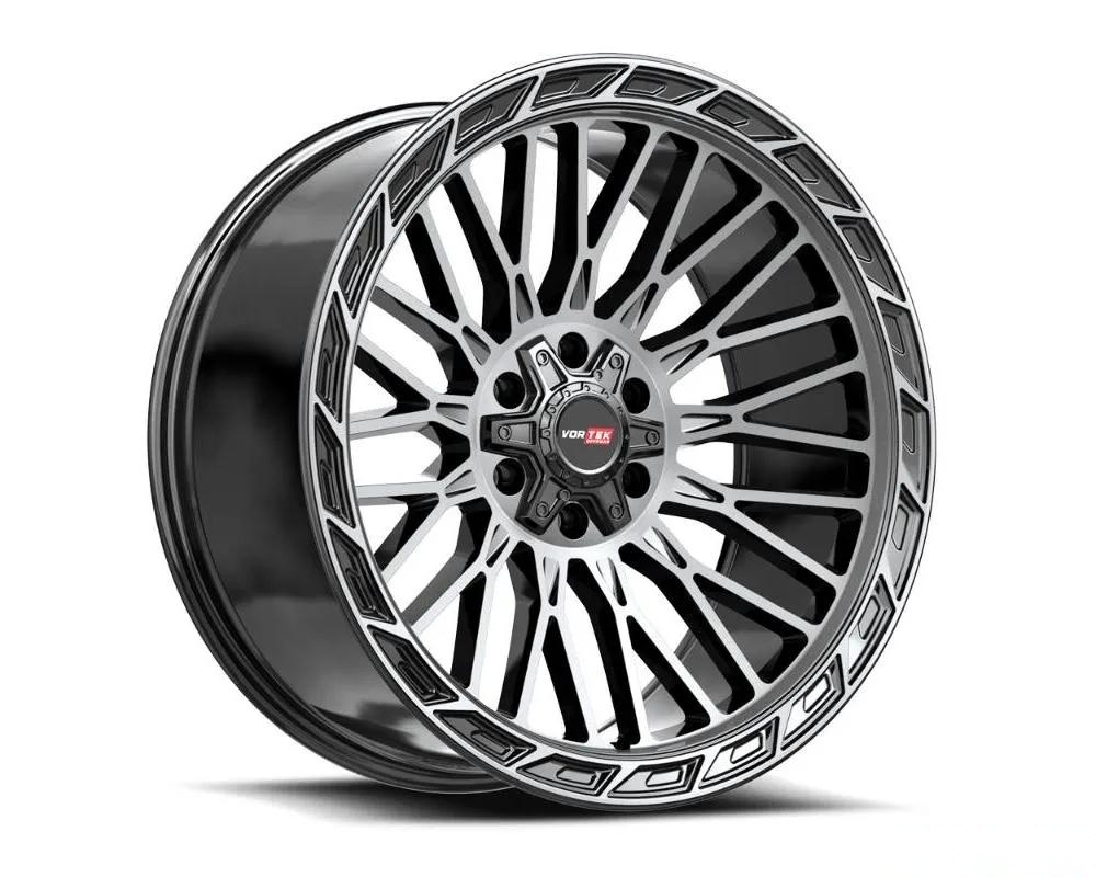 Vortek VRP-502 Forza Wheel 22x10 6x135|6x139.7 -18mm Black Diamond Cut w/ Dark Tint