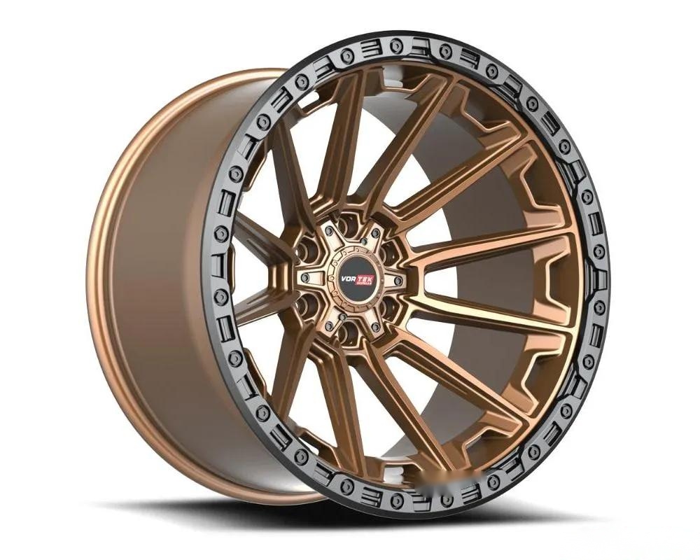 Vortek VRT-601 Spartan Wheel 18x9 6x135|6x139.7 0mm Matte Bronze w/ Black Bead Ring