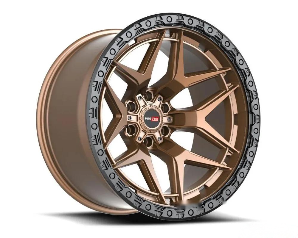 Vortek VRT-603 Atheno Wheel 18x9 6x135|6x139.7 0mm Matte Bronze w/ Black Bead Ring