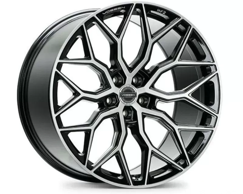 Vossen HF-2 Wheel 19X9.5 5X112 45mm Deep Brushed Gloss Black