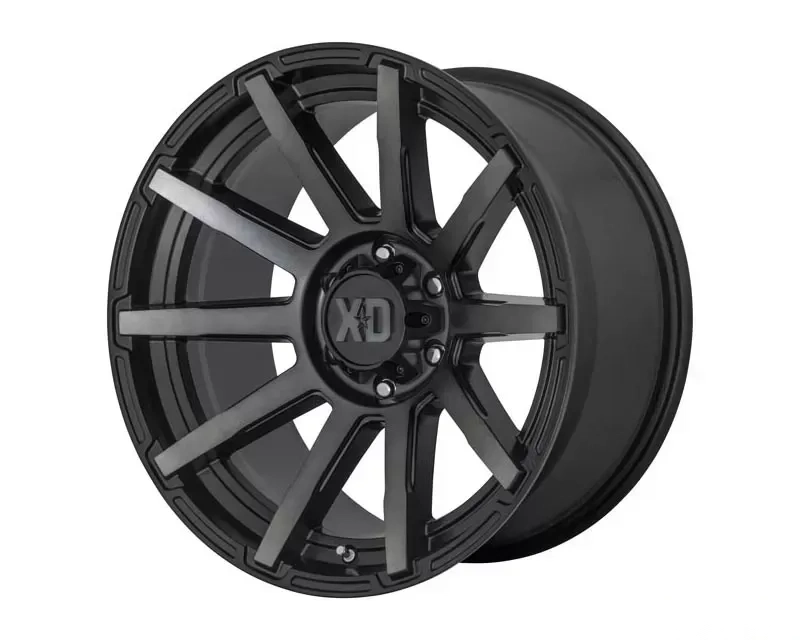 XD Series XD847 Outbreak Wheel 18x9 5x139.7 12 Satin Black With Gray Tint