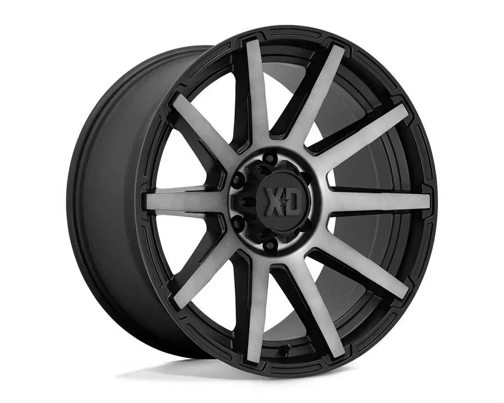 XD XD847 Outbreak Wheel 20x10 5x5.0 12mm Satin Black w/Gray Tint