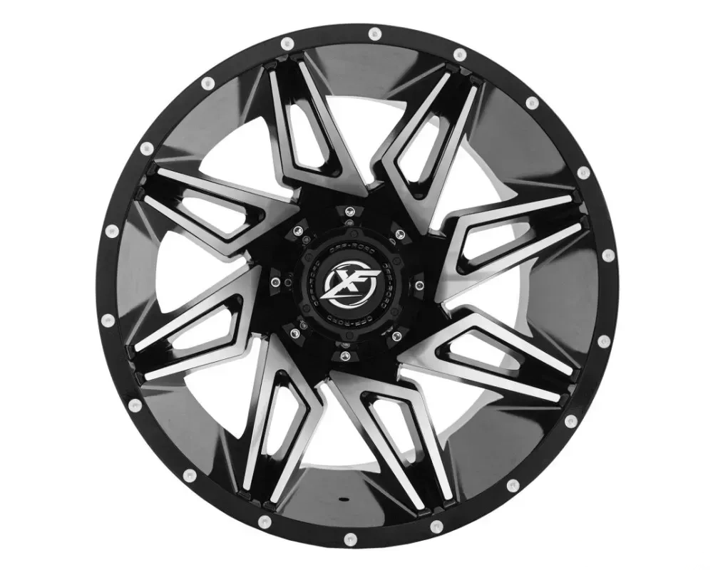 XF Off-Road XF-218 Wheel 20x9 5x127|5x139.7 0mm Gloss Black Machined