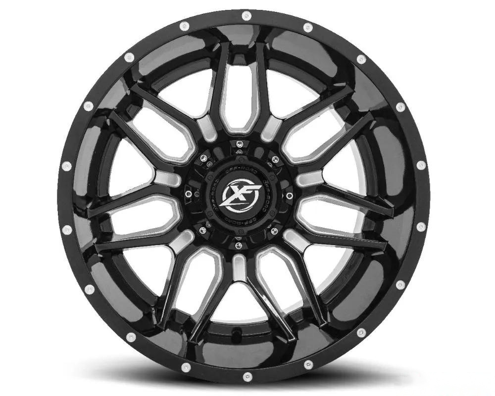 XF Off-Road XF-222 Wheel 20x10 8x165.1|8x170 -24mm Gloss Black Milled