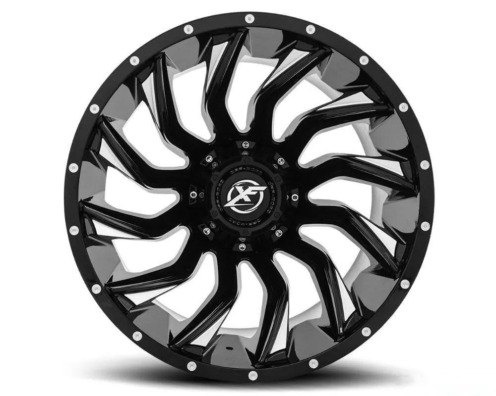 XF Off-Road XF-224 Wheel 20x12 8x165.1|8x180 -44mm Gloss Black Milled