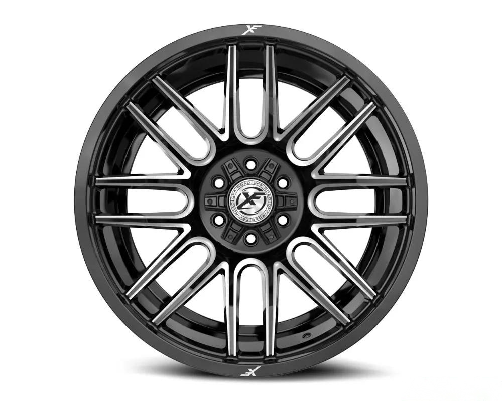 XF Off-Road XF-232 Wheel 17x9 6x135|6x139.7 0mm Gloss Black Milled
