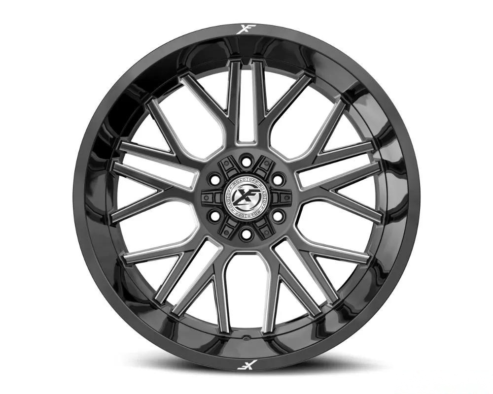 XF Off-Road XF-235 Wheel 20x10 6x135|6x139.7 -12mm Gloss Black Milled