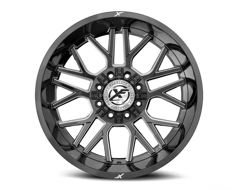 XF Off-Road XF-235 Wheel 20x10 8x165.1|8x170 -12mm Gloss Black Milled