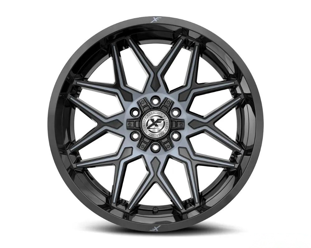 XF Off-Road XF-238 Wheel 20x10 6x135|6x139.7 -24mm Gloss Black Machined w/ Titanium