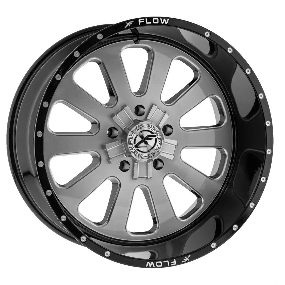 XFX Flow XFX-302 24X14 5X127 5X139.7 -76 Cb 78.1 Brushed & Milled w/ Black Lip