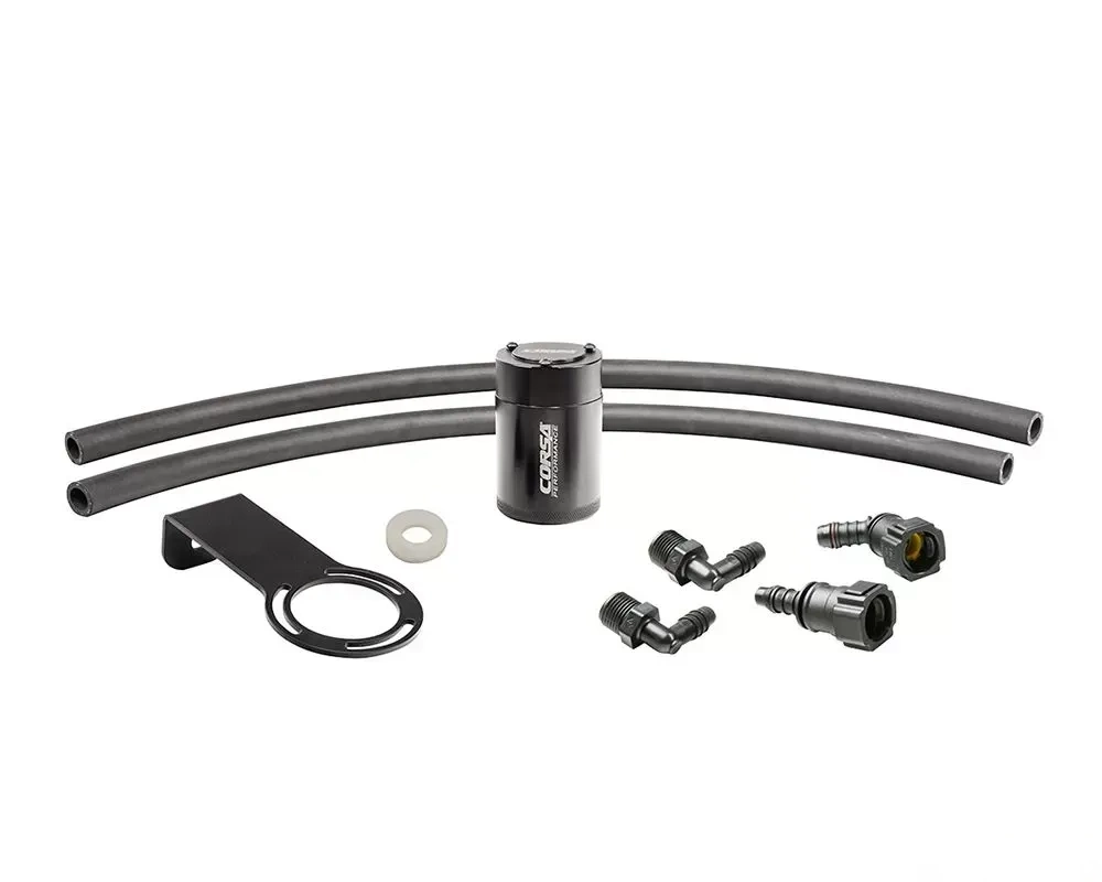 Corsa Aluminum Oil Catch Can With Mounting Bracket Chevrolet Camaro SS Coupe 6.2L V8 (RWD) 2016+