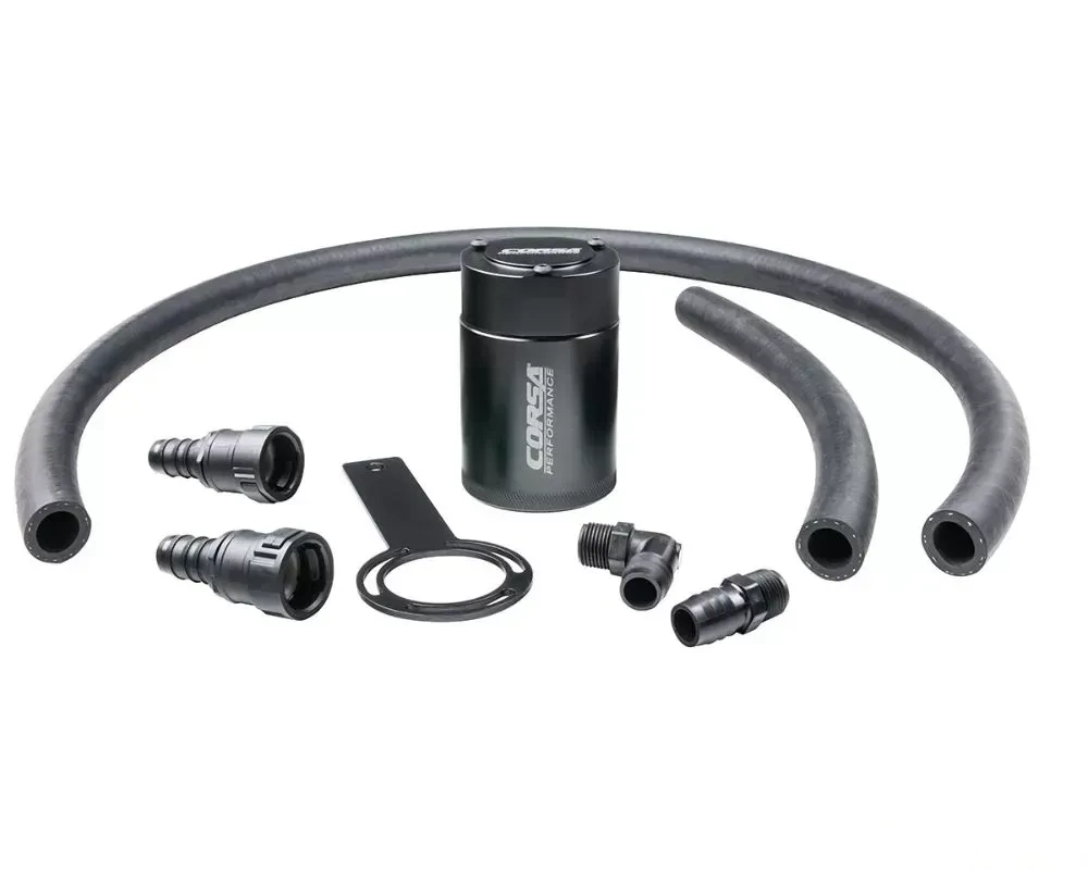Corsa Performance Aluminum Oil Catch Can w/ Bracket Jeep 3.6L V6 Wrangler 2018+ | Gladiator 2020+