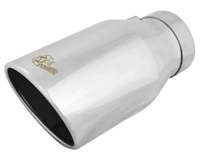 aFe Power MACH Force-Xp 4" 304 Stainless Steel Exhaust Tip 4" In x 6" Out x 12" L Bolt-On