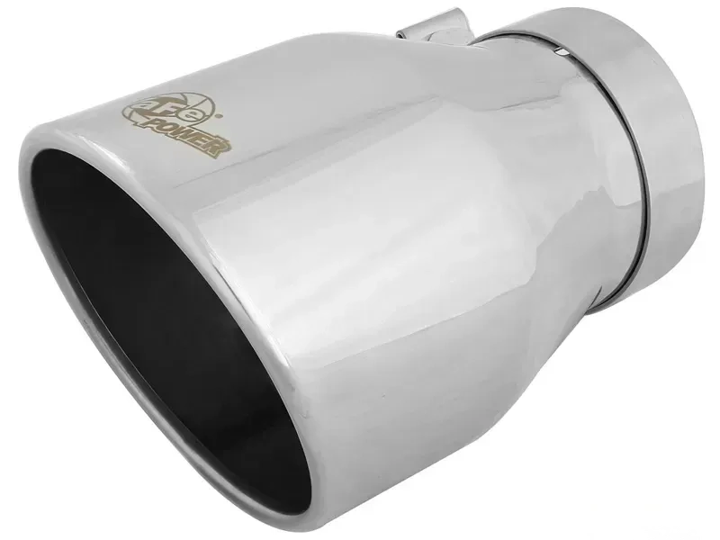 aFe Power MACH Force-Xp 4" 304 Stainless Steel Exhaust Tip 4" In x 6" Out x 9" L Bolt-On