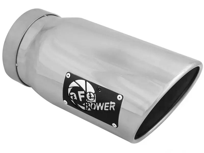 aFe Power MACH Force-Xp 5" 304 Stainless Steel Exhaust Tip 5" In x 6" Out x 12" L Bolt-On