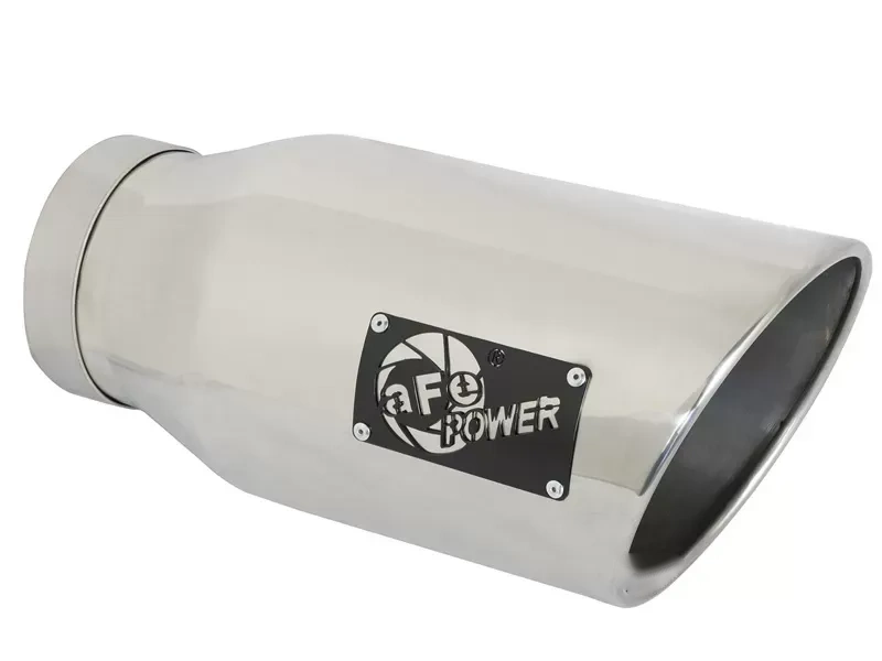 aFe Power MACH Force-Xp 5" 304 Stainless Steel Exhaust Tip 5" In x 7" Out x 15" L Bolt-On