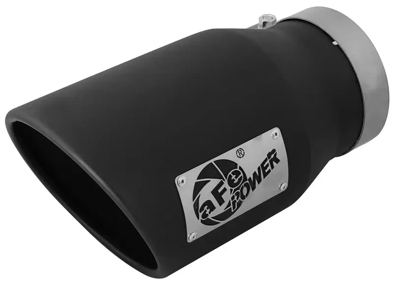 aFe Power MACH Force-Xp 5" 409 Stainless Steel Exhaust Tip 5" In x 7" Out x 12" L Bolt-On Right