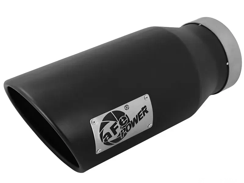 aFe Power MACH Force-Xp 5" 409 Stainless Steel Exhaust Tip 5" In x 7" Out x 15" L Bolt-On Left