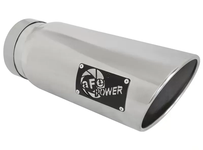 aFe Power MACH Force-Xp 6" 304 Stainless Steel Exhaust Tip 5" In x 6" Out x 15" L Bolt-On