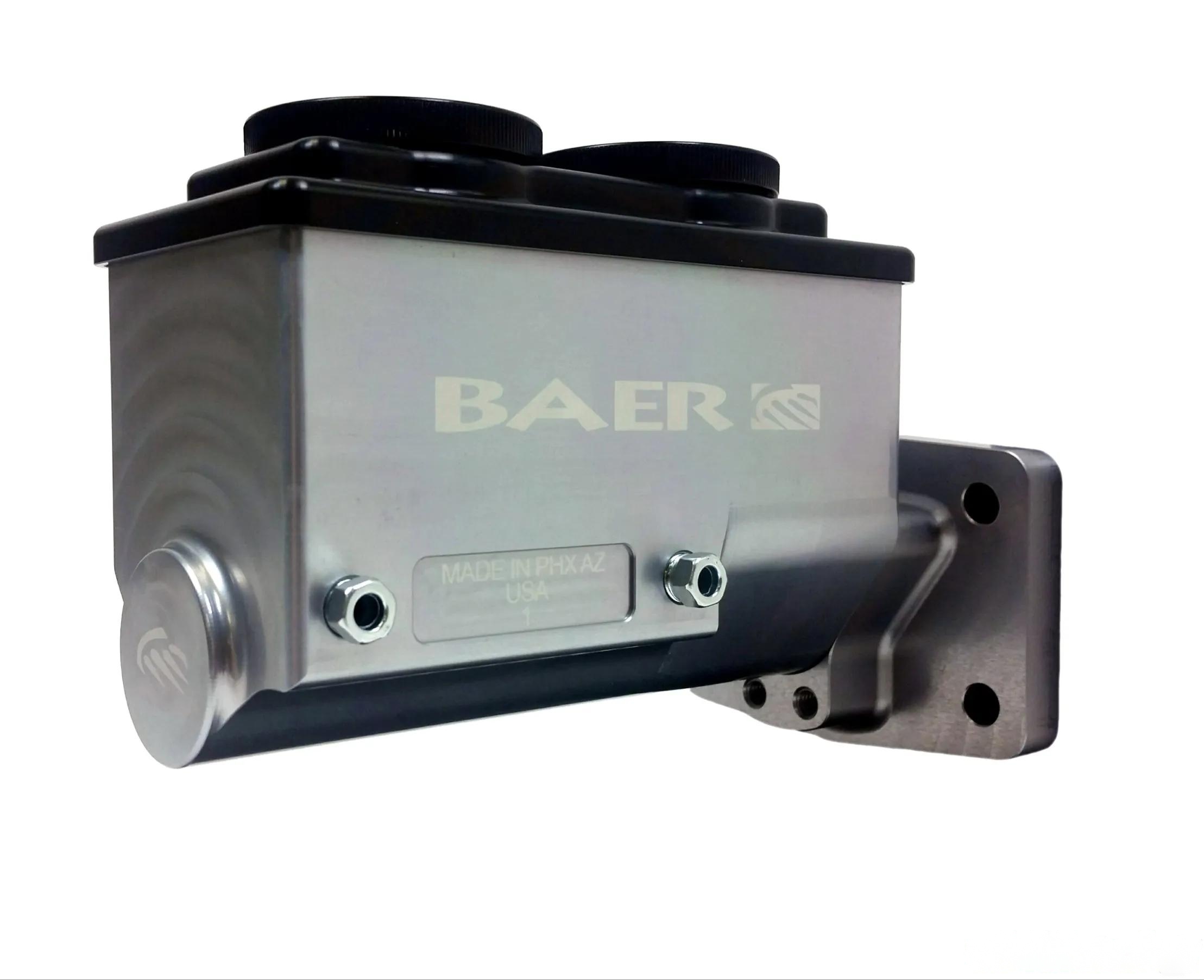 Baer Brake Systems ReMaster 4-Bolt Mopar Master Cyl Assembly Gray, 15/16in bore, Left port.
