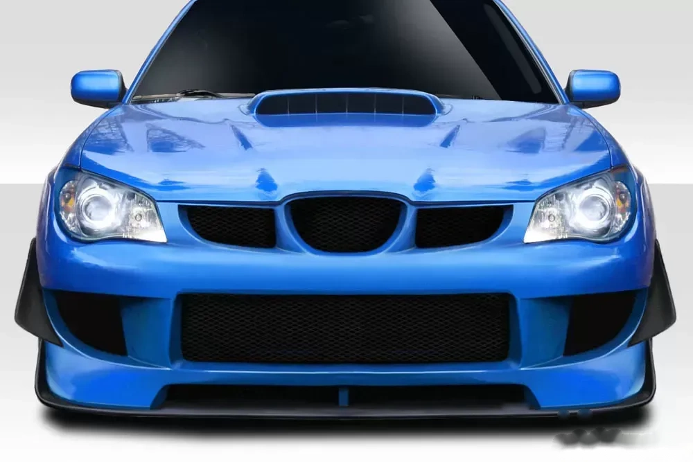 2006-2007 Subaru Impreza WRX STI 4DR Duraflex M-1 Sport Front Bumper Cover - 4 Piece ( Includes Canards)