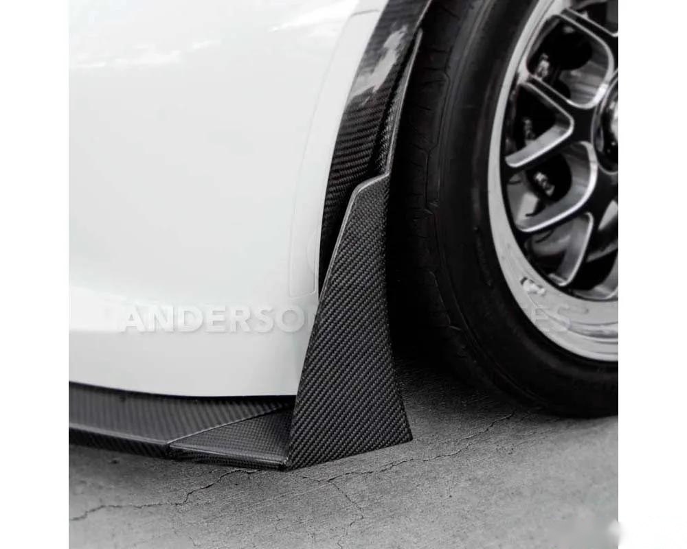 Anderson Composites Carbon Fiber Front Bumper Canards Chevrolet Corvette C7 Z06 2015-2018