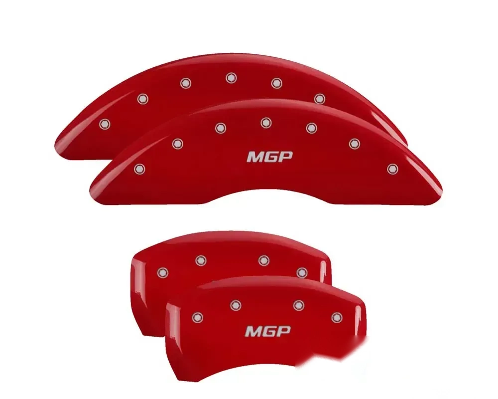 MGP Caliper Covers Set of 4 Red Finish | Silver MGP BMW