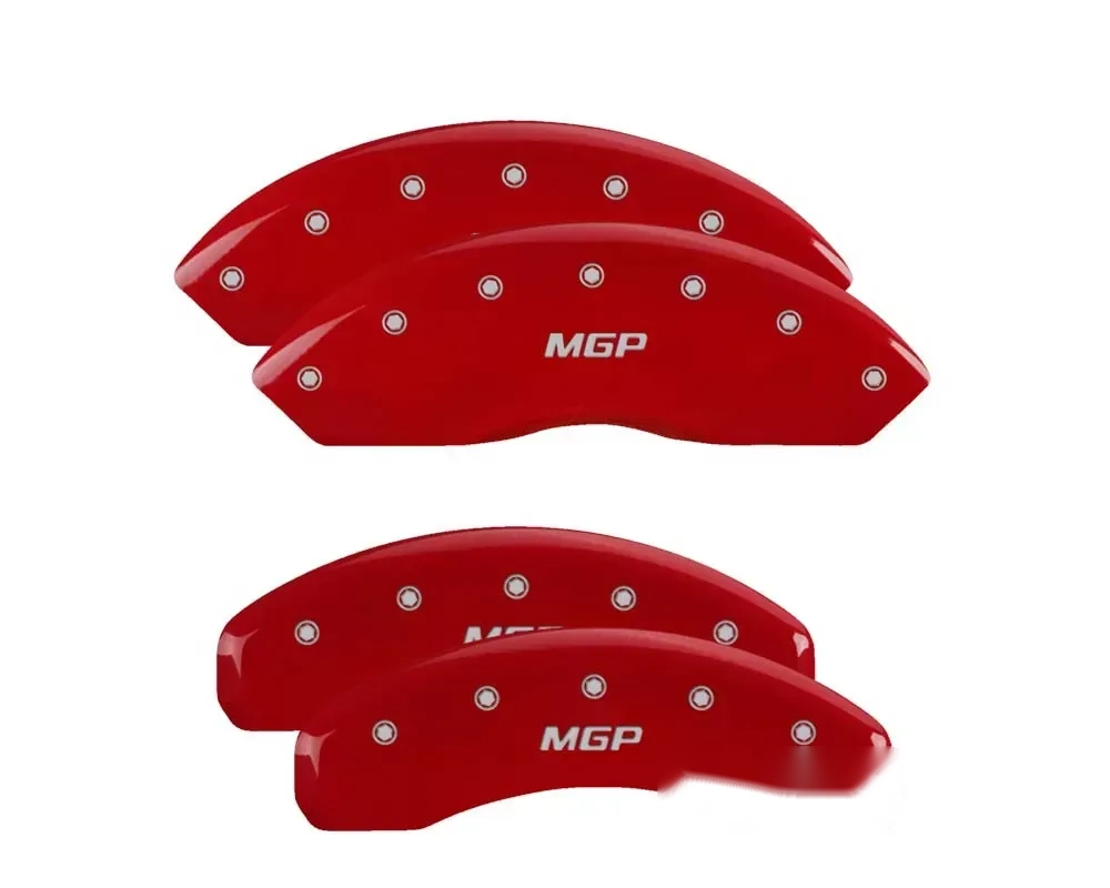 MGP Caliper Covers Set of 4 Red Finish | Silver MGP Lexus