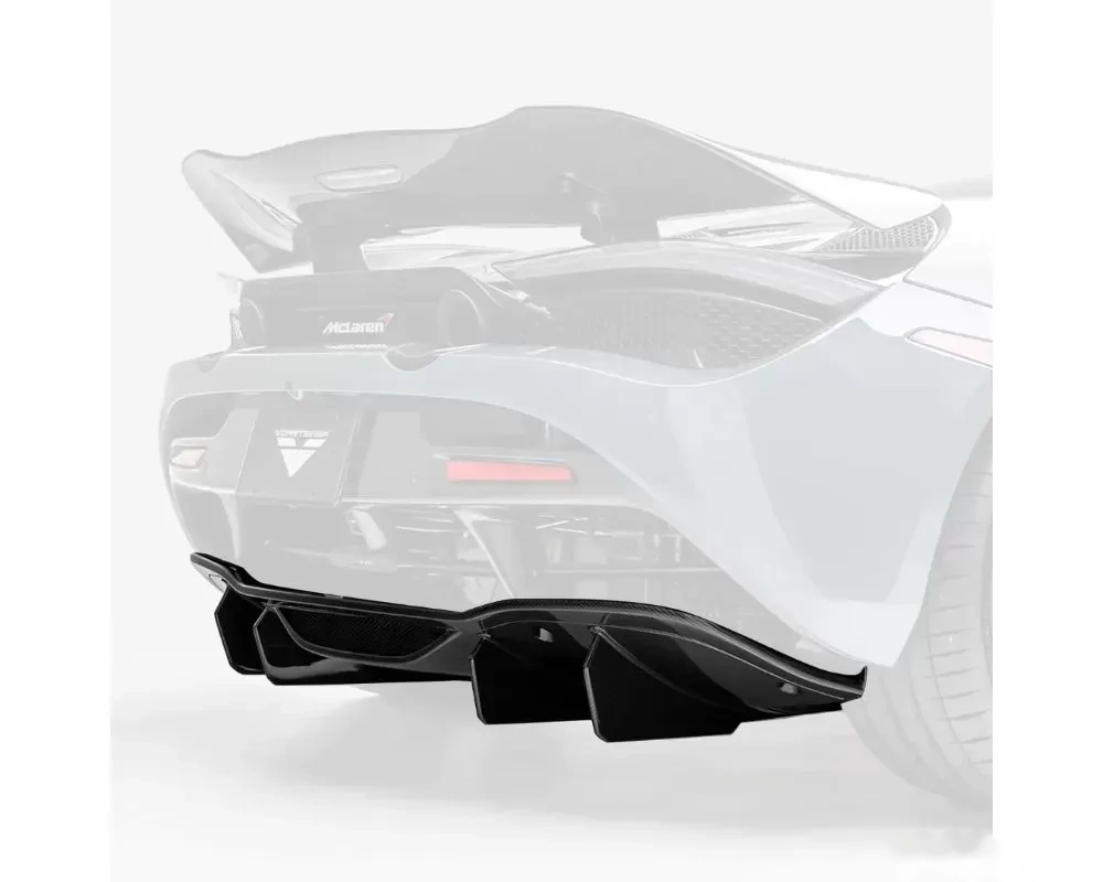 Vorsteiner Silverstone Edition Aero Glossy Carbon Fiber PP 2x2 Rear Diffuser McLaren 720S 2017-2023 - Image 2