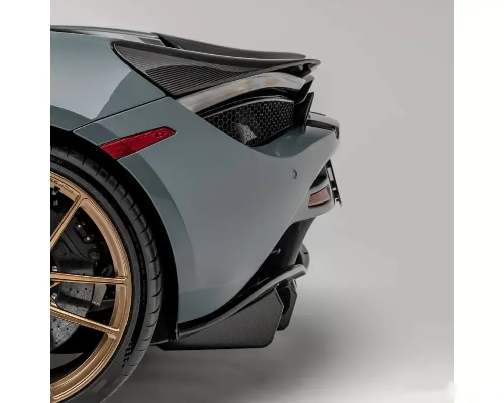 Vorsteiner Silverstone Edition Aero Glossy Carbon Fiber PP 2x2 Rear Diffuser McLaren 720S 2017-2023 - Image 6