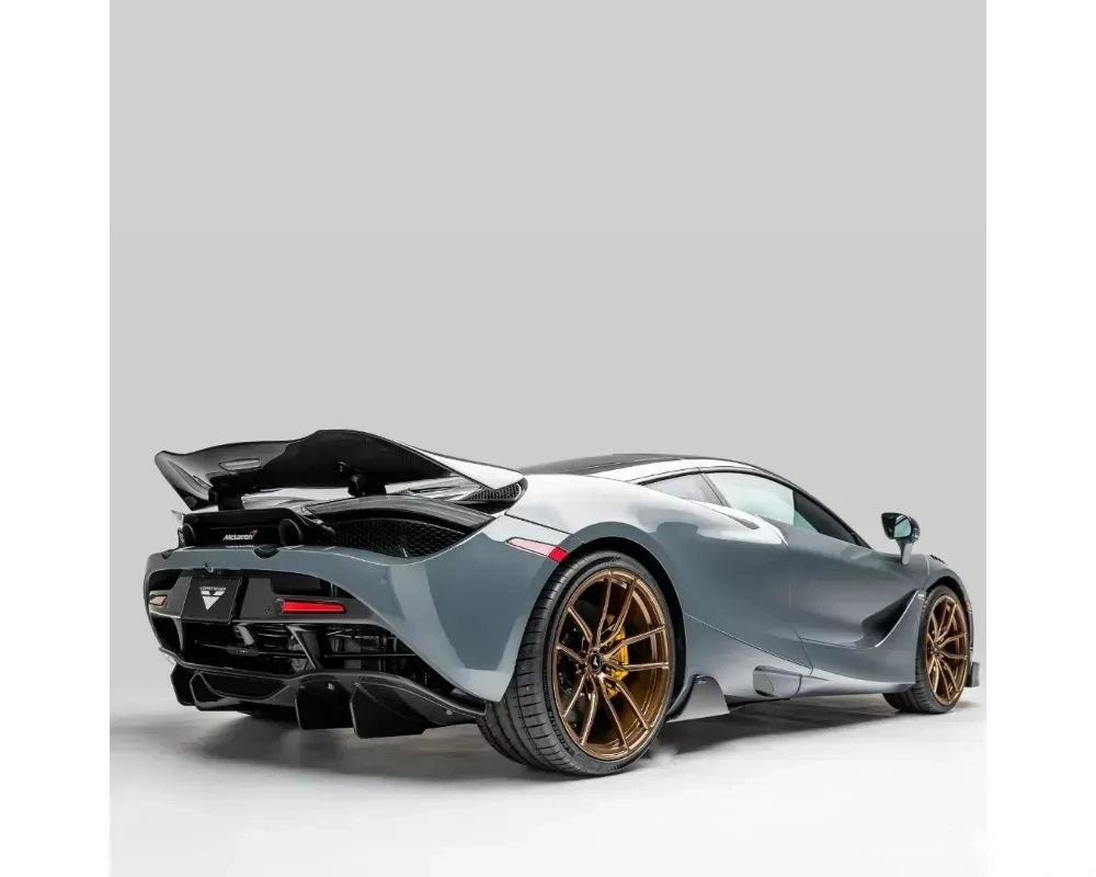 Vorsteiner Silverstone Edition Aero Glossy Carbon Fiber PP 2x2 Rear Diffuser McLaren 720S 2017-2023 - Image 5