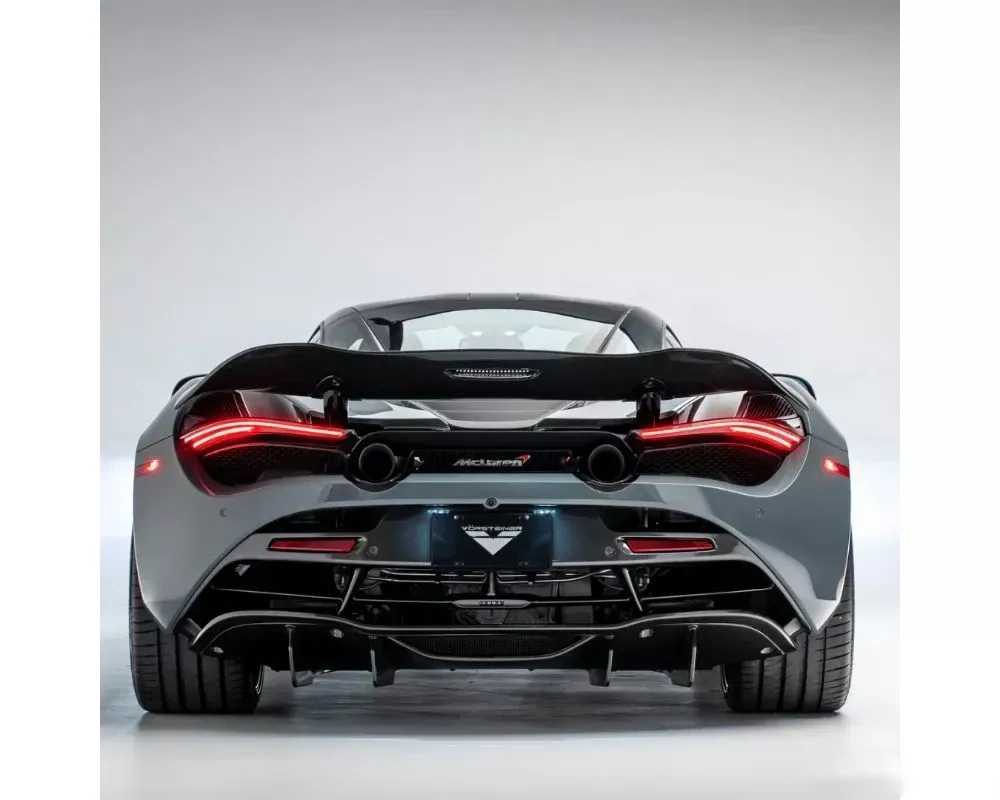 Vorsteiner Silverstone Edition Aero Glossy Carbon Fiber PP 2x2 Rear Diffuser McLaren 720S 2017-2023 - Image 4