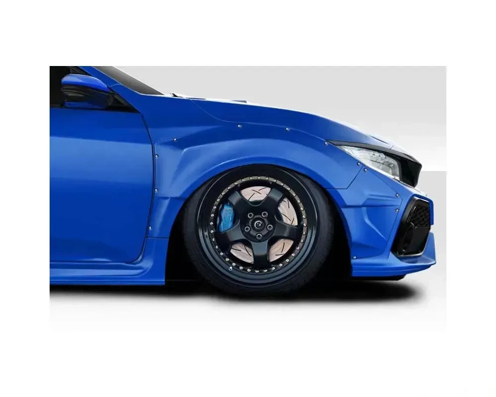 2016-2021 Honda Civic HB Duraflex Speedster Widebody Front Fender Flares - 4 Pieces - Image 1