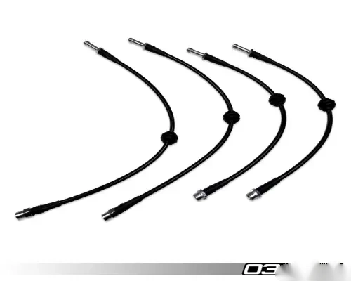 034 Motorsports Stainless Steel Braided Brake Line Kit for Audi B8/B8.5 S4/S5 2010-2017