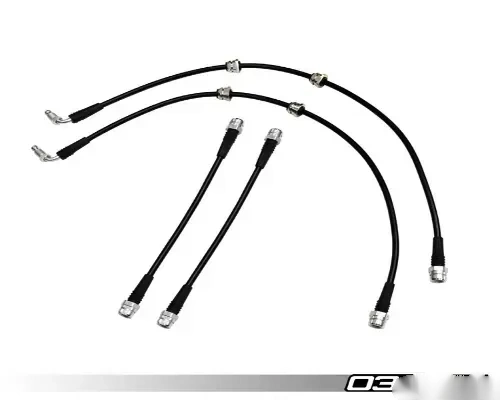 034 Motorsports Stainless Steel Braided Brake Line Kit for Audi TT RS & RS3 2010-2013