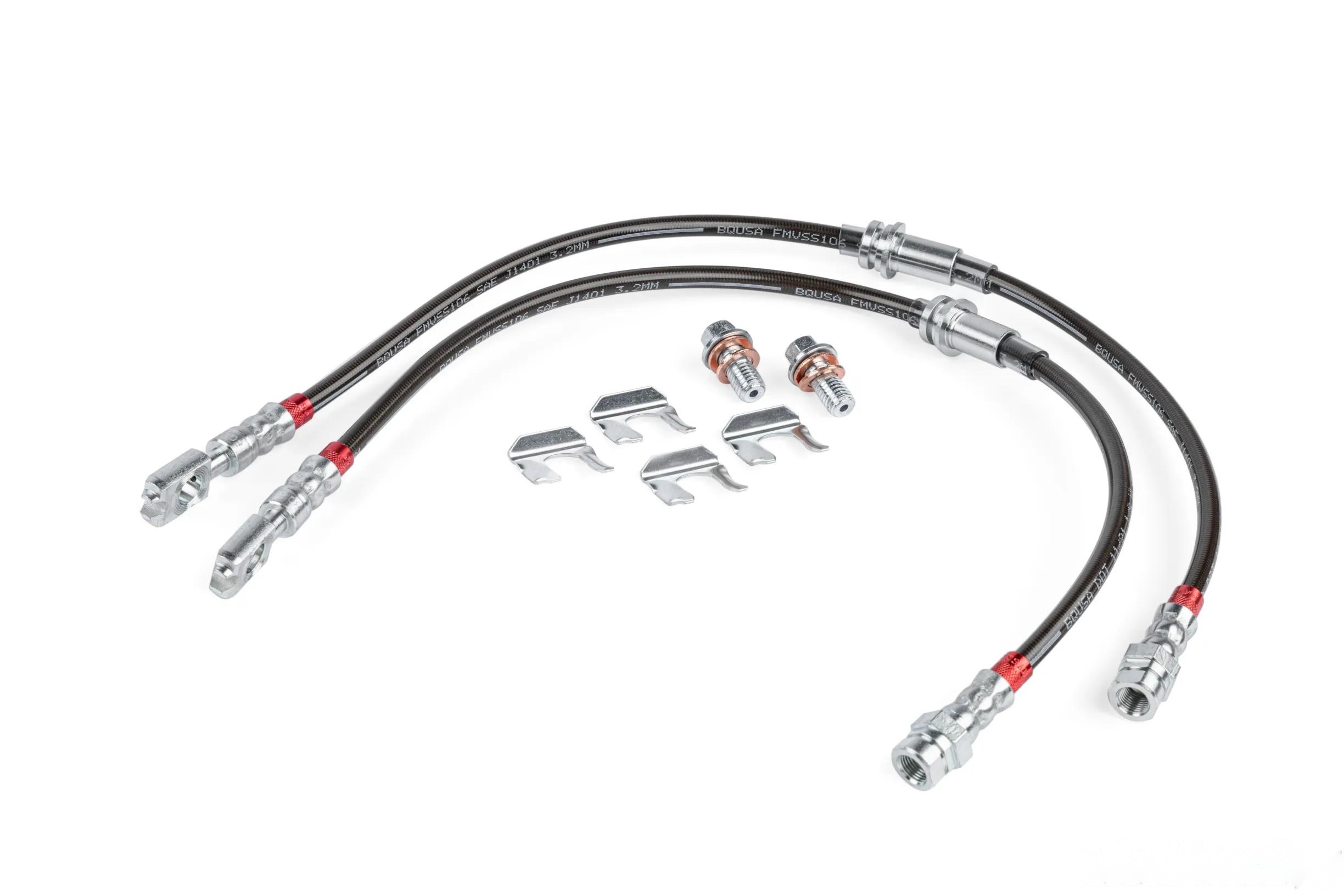 APR Braided Stainless Steel Brake Lines Set of 2 for Audi VW Front 2015-2023