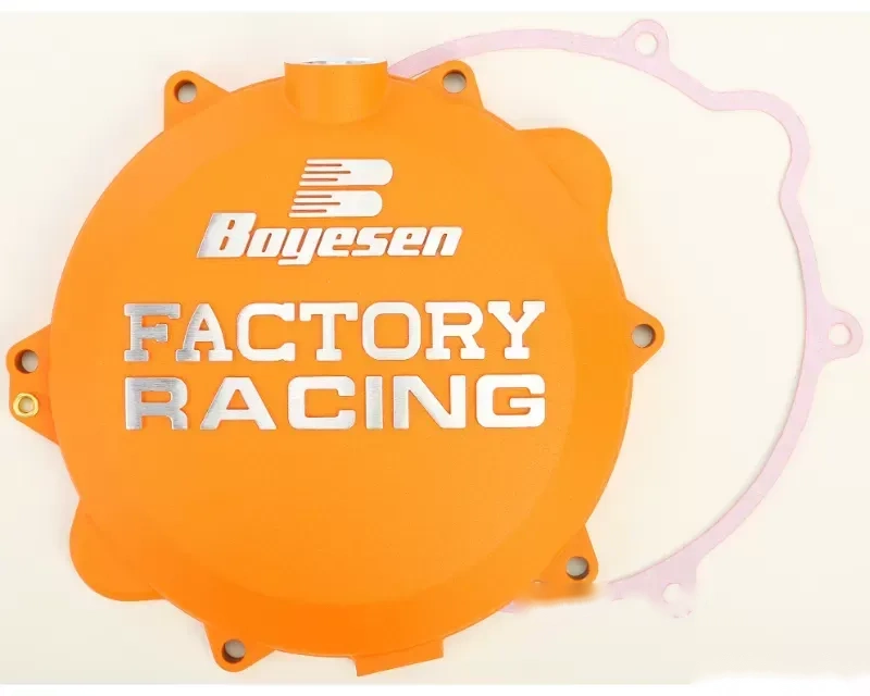 Boyesen Factory Racing Clutch Cover Orange Husqvarna TE | TC | FE | KTM SX | XC 2009-2016