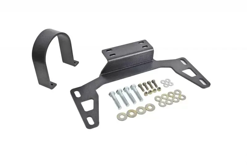 BMR Suspension Black Hammertone Driveshaft Safety Loop - Front Ford Mustang 2011-2022