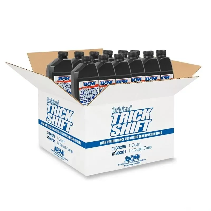 B&M Automatic Transmission Trick Shift Fluid, (Sold in case of 12, 1 Quart Bottles)